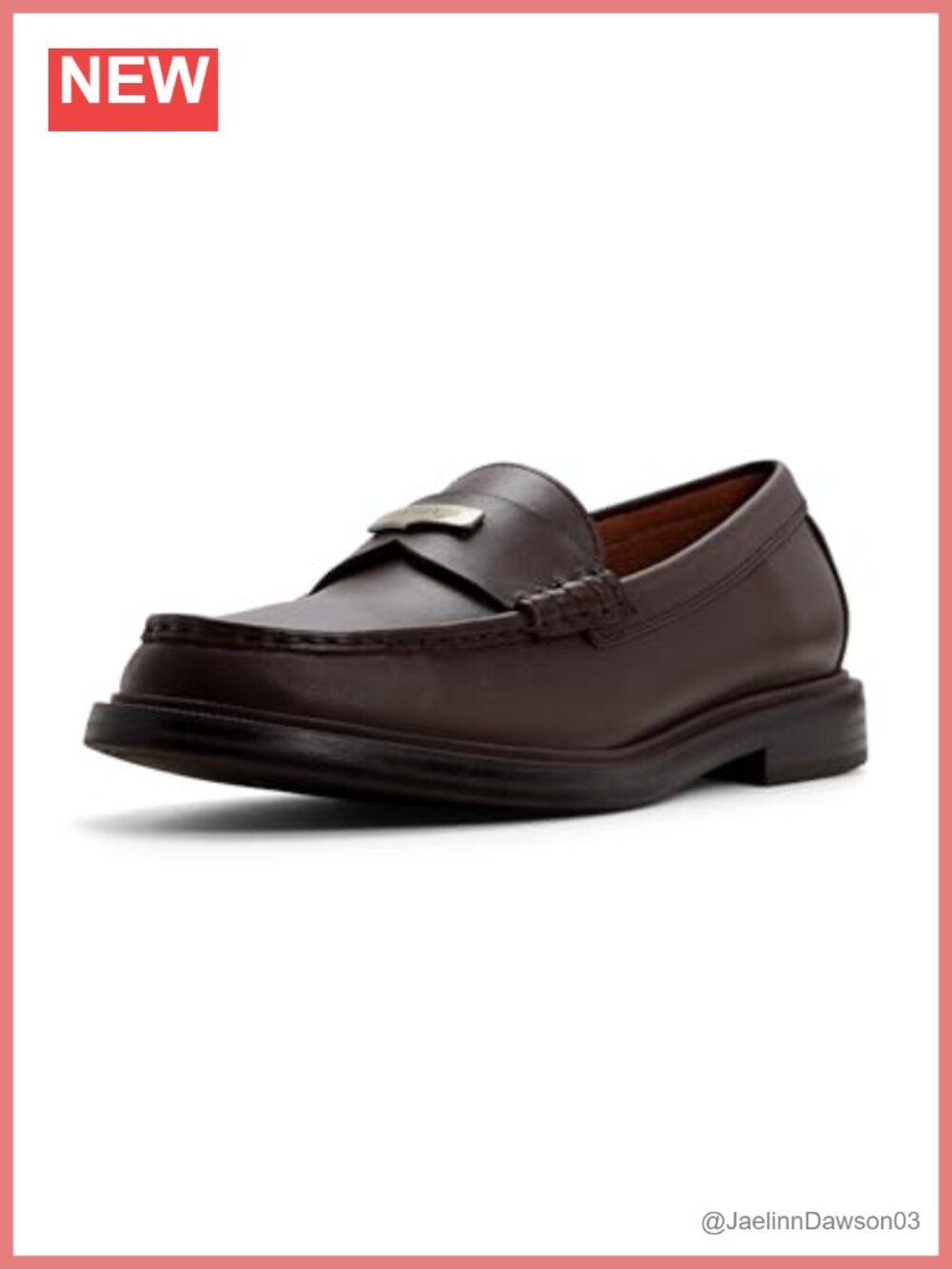 Women's Leather Penny Loafers - Classic Mocc, Rubber Sole